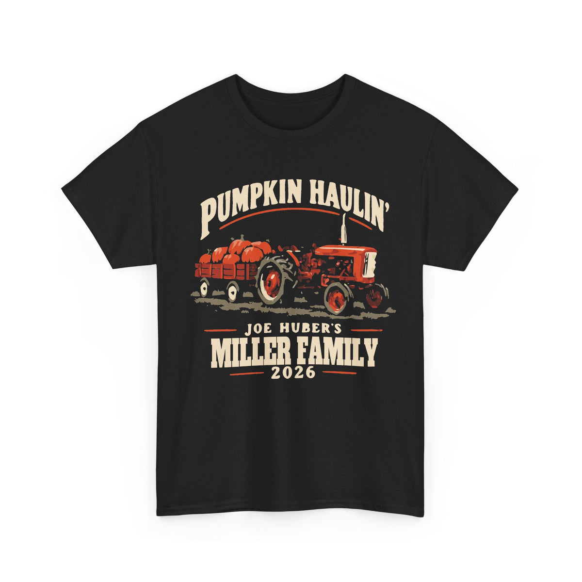 Pumpkin Haulin’ — Personalized Tractor Tee (Adult)