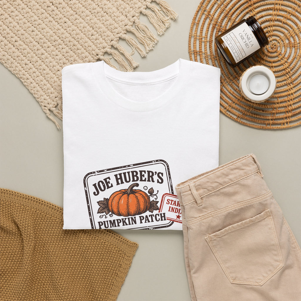 Pumpkin Patch Passport — Personalized Stamp Tee (Adult)