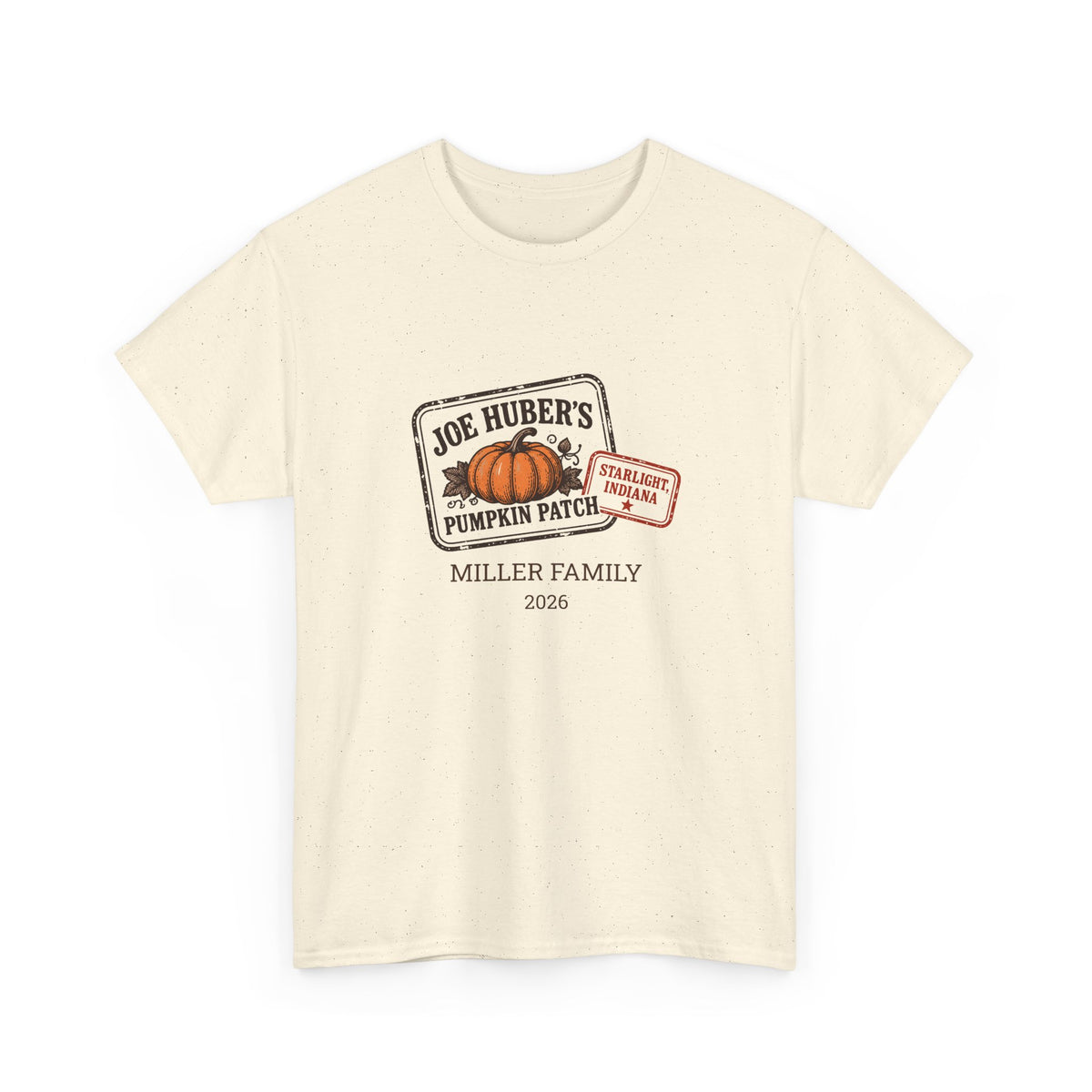 Pumpkin Patch Passport — Personalized Stamp Tee (Adult)