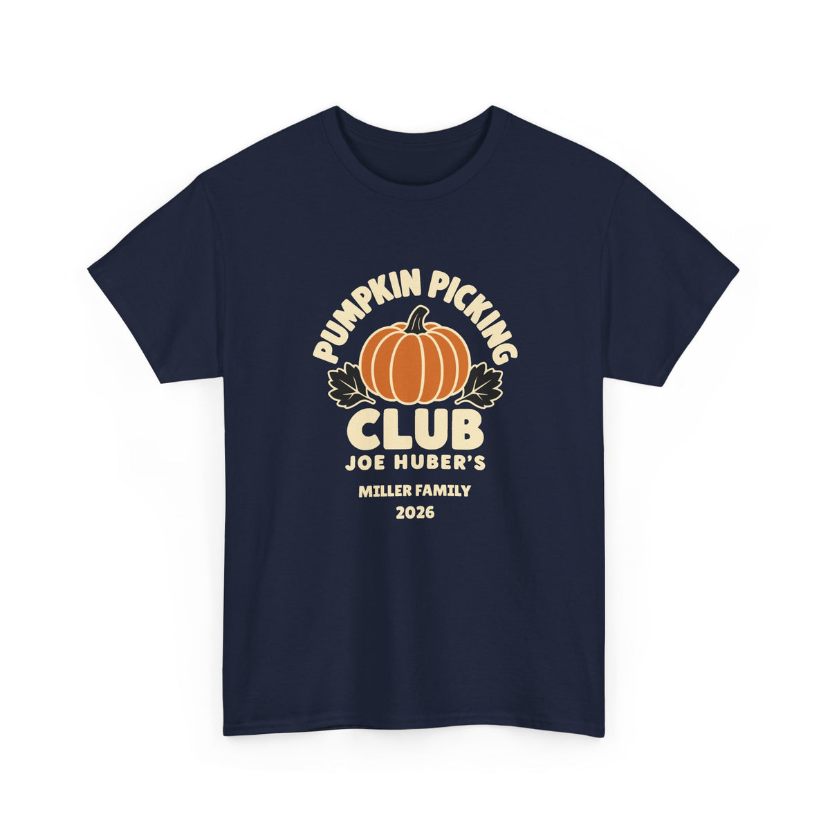 Pumpkin Picking Club — Personalized Farm Tee (Adult)