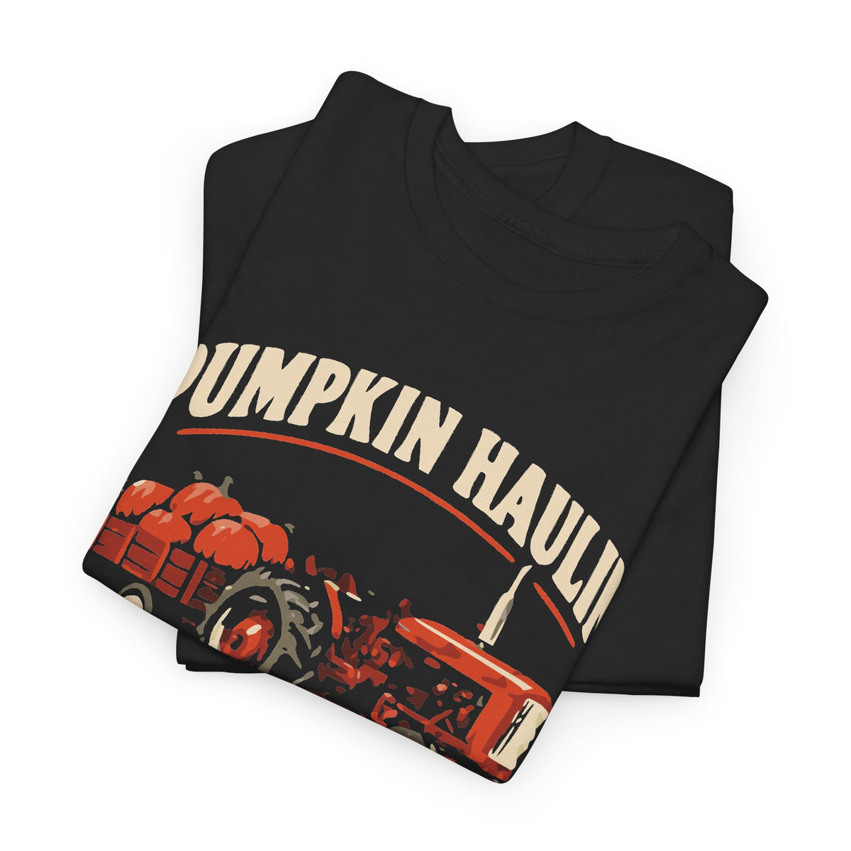 Pumpkin Haulin’ — Personalized Tractor Tee (Adult)