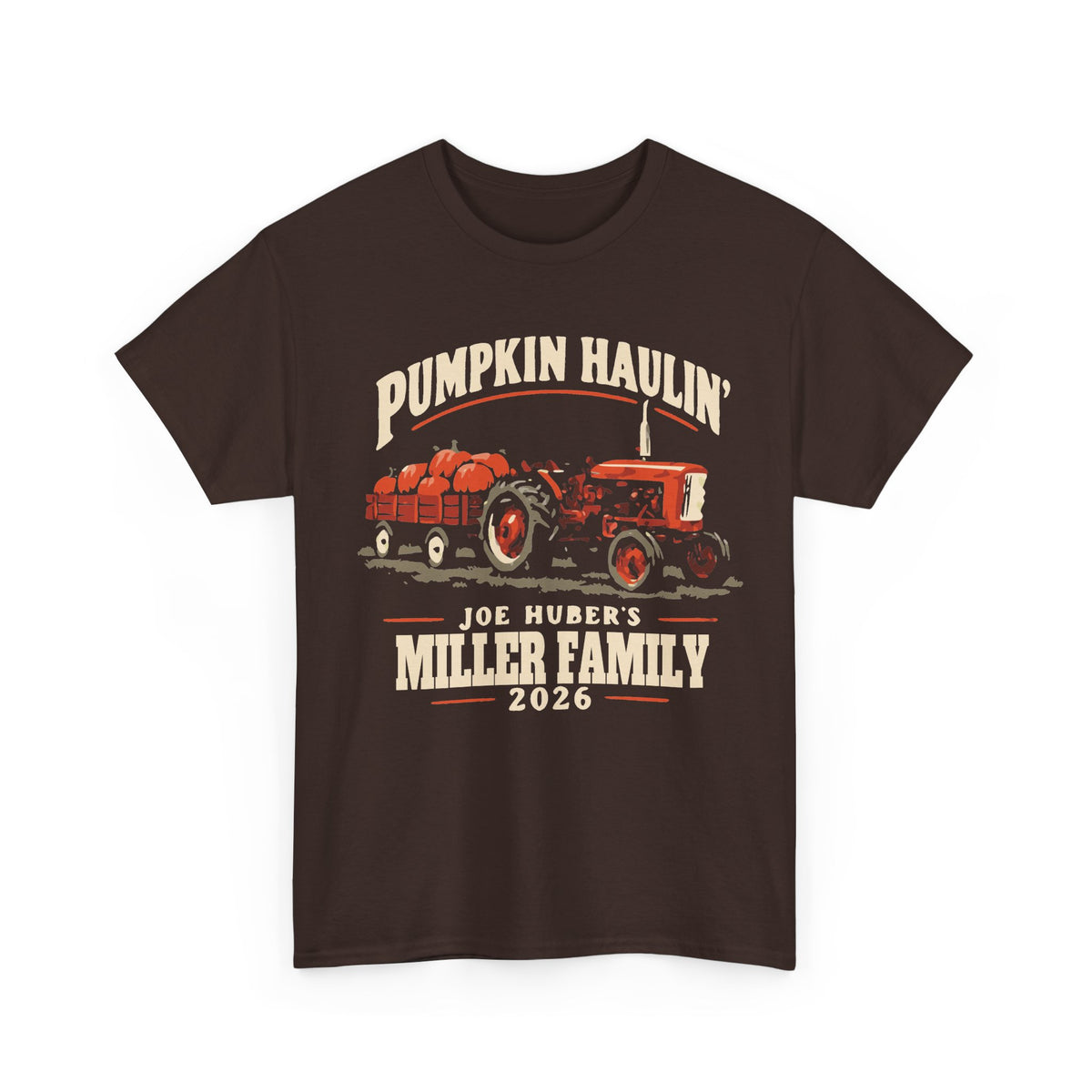 Pumpkin Haulin’ — Personalized Tractor Tee (Adult)