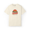Starlight, Indiana — Retro Sunset Tee on Ivory — supplier-generated preview; physical sample pending