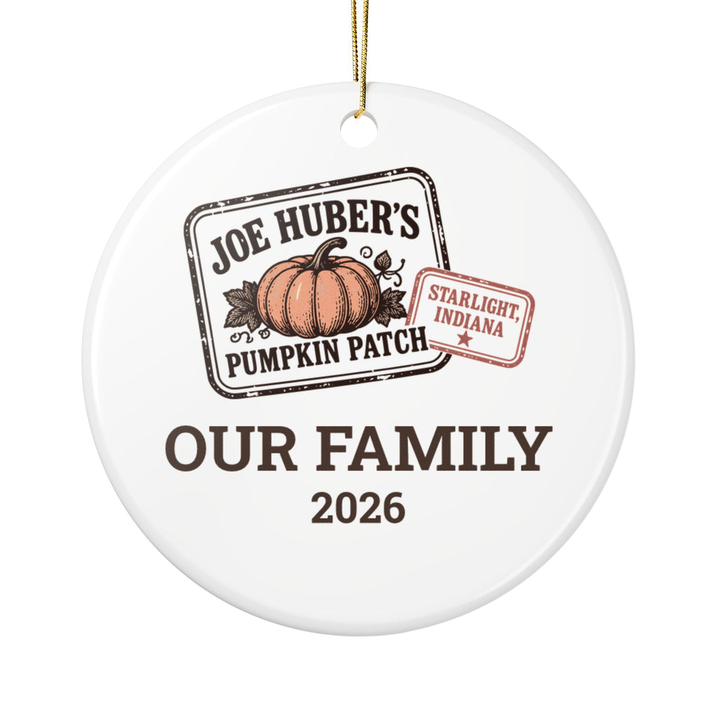Pumpkin Patch Passport — Personalized Family Ornament