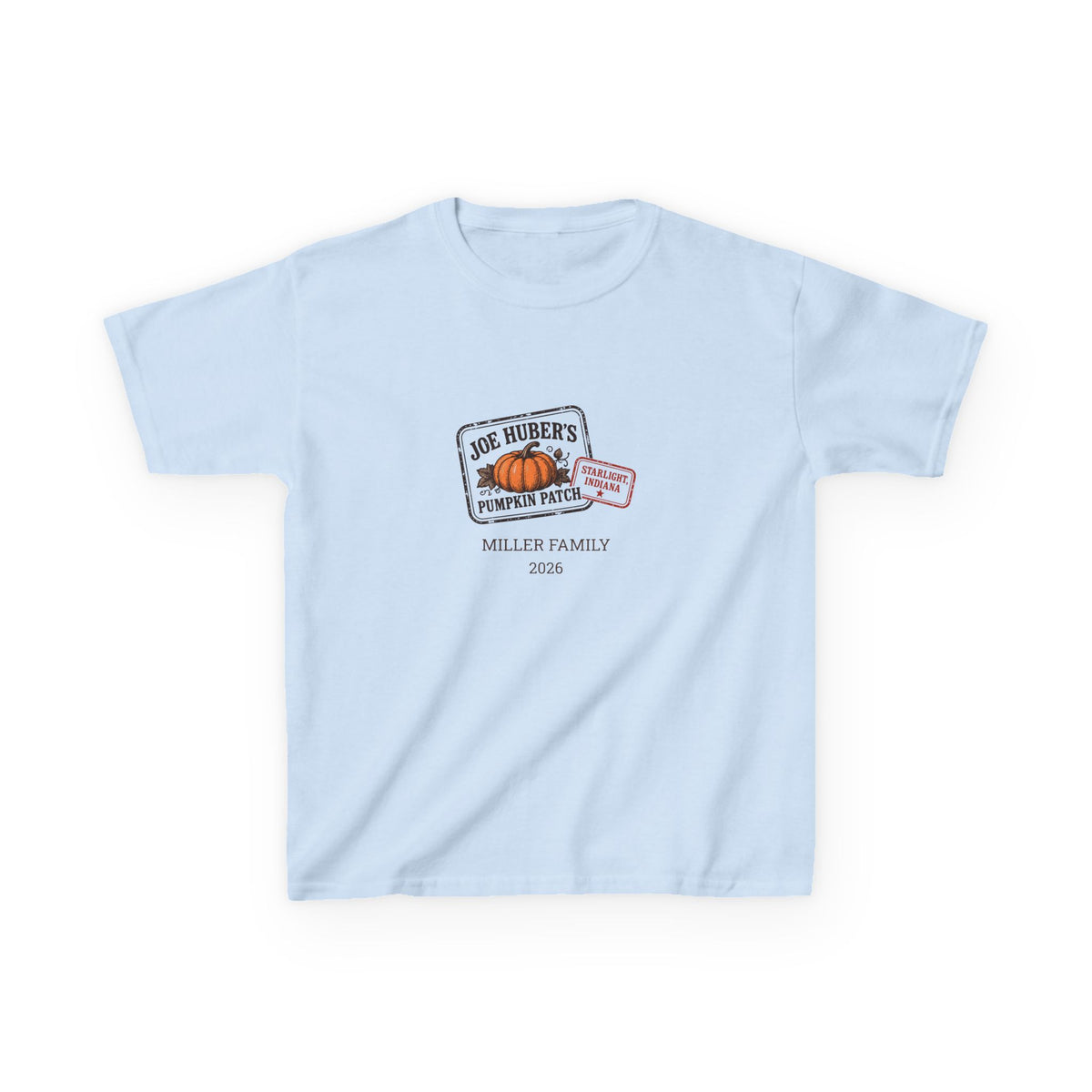 Pumpkin Patch Passport — Personalized Stamp Tee (Youth)