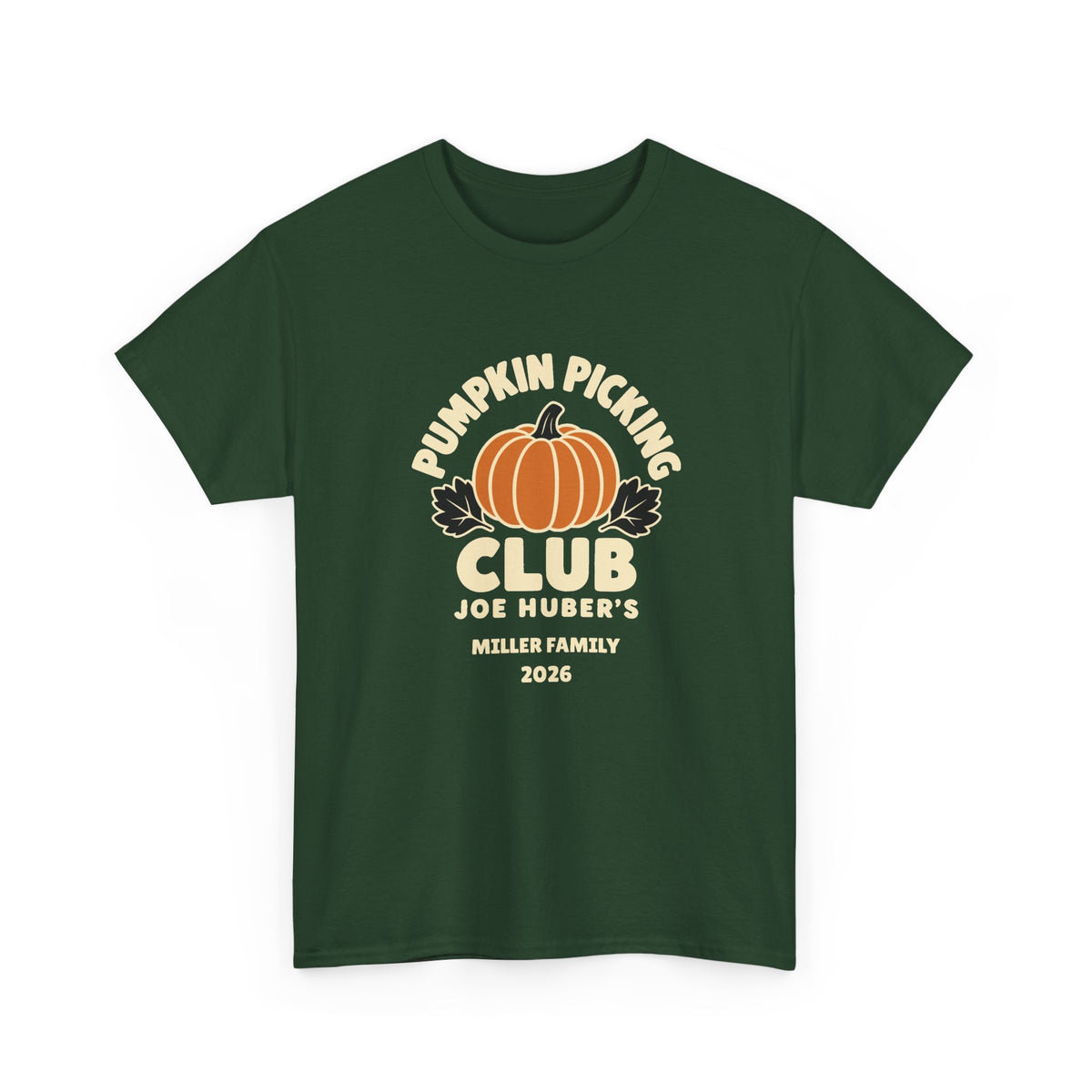 Pumpkin Picking Club — Personalized Farm Tee (Adult)