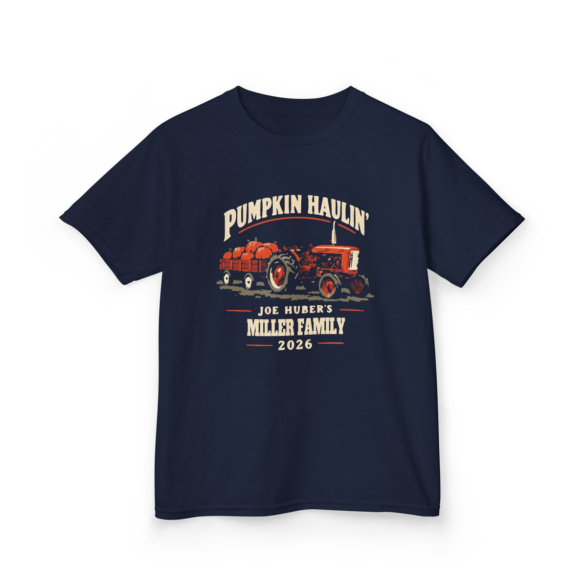 Pumpkin Haulin’ — Personalized Tractor Tee (Youth)