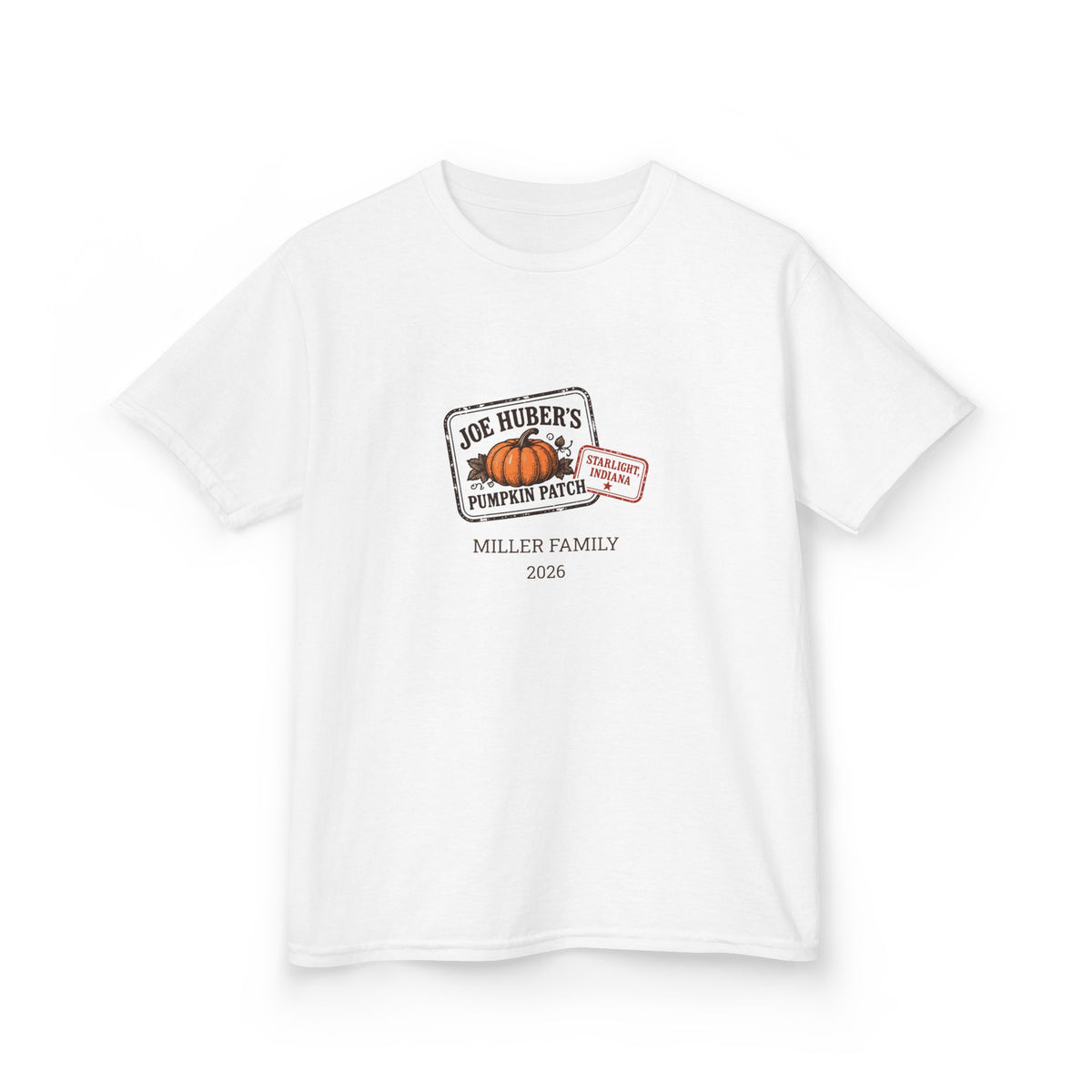 Pumpkin Patch Passport — Personalized Stamp Tee (Youth)
