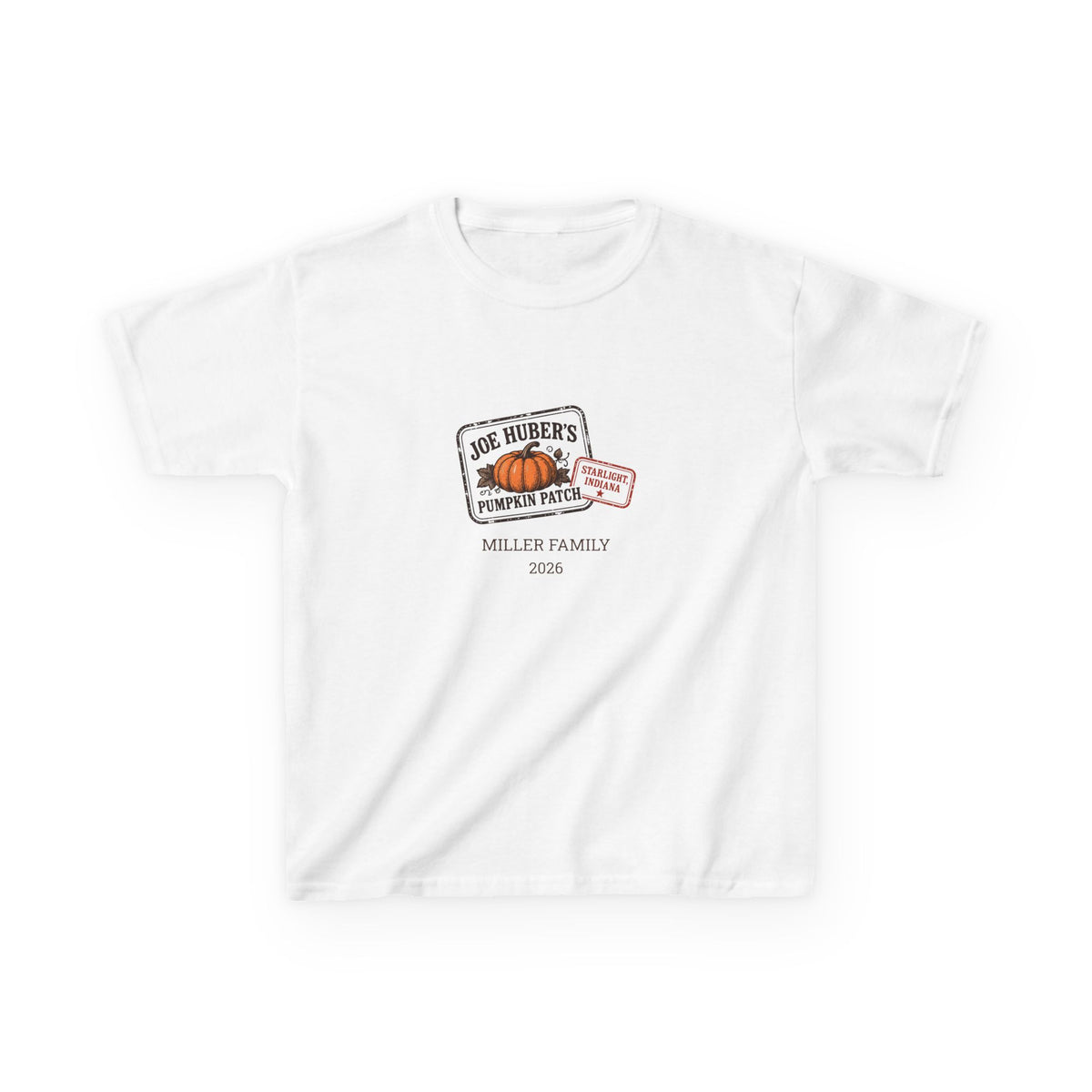 Pumpkin Patch Passport — Personalized Stamp Tee (Youth)