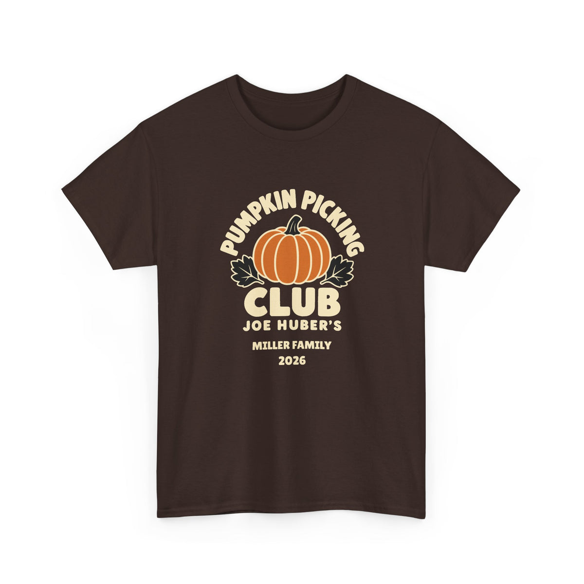 Pumpkin Picking Club — Personalized Farm Tee (Adult)