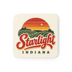 Starlight, Indiana — Retro Sunset Coaster