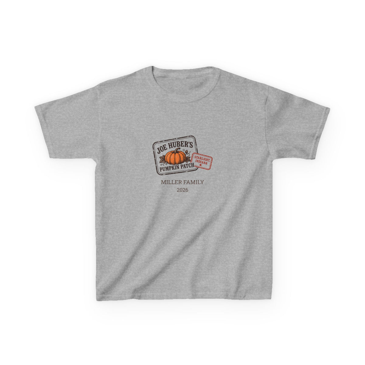Pumpkin Patch Passport — Personalized Stamp Tee (Youth)
