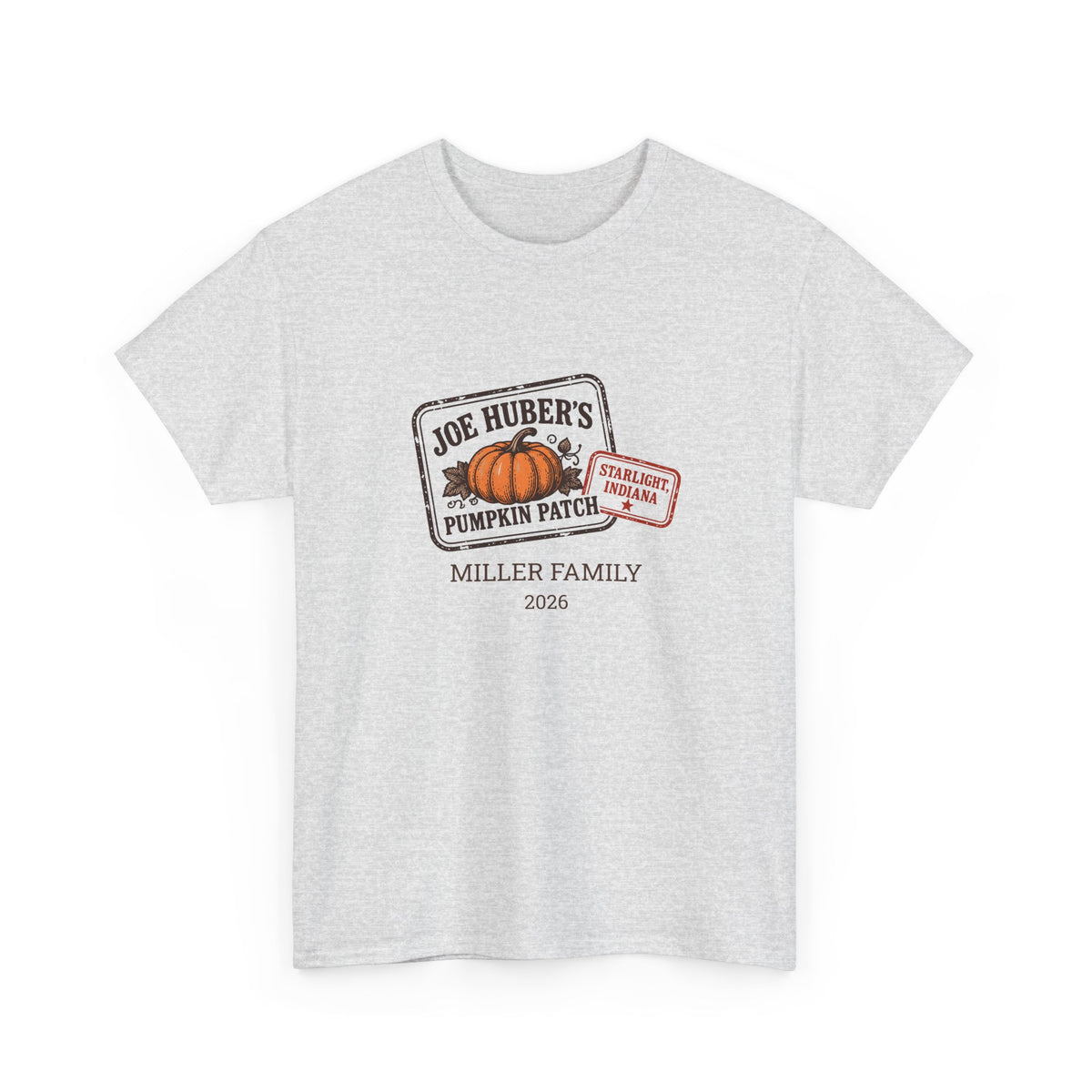 Pumpkin Patch Passport — Personalized Stamp Tee (Adult)