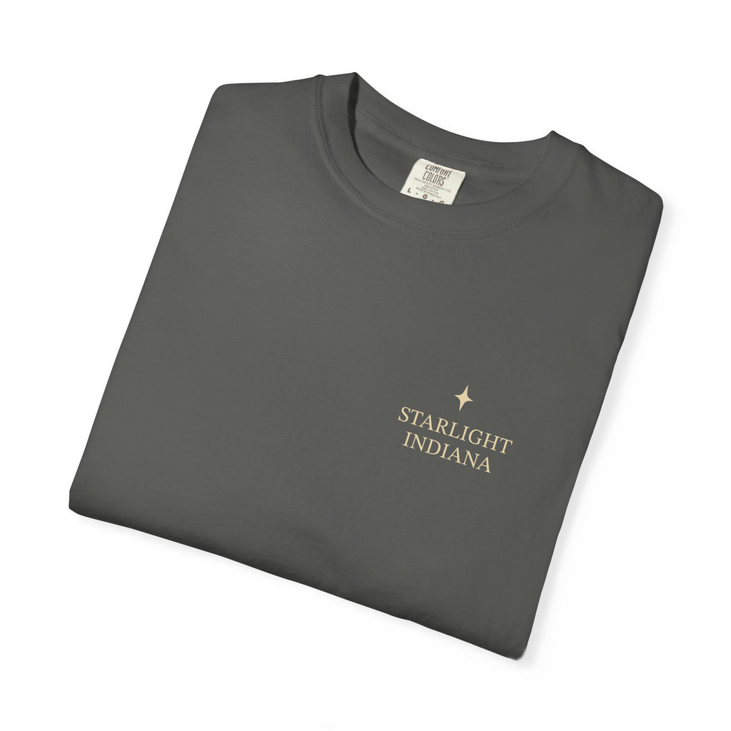 Starlight, Indiana — Starlight Nights Tee on Pepper — supplier-generated preview; physical sample pending