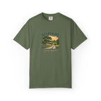 Starlight, Indiana — Country Roads Tee on Sage — supplier-generated preview; physical sample pending