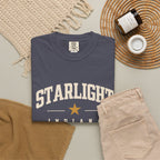 Starlight, Indiana — Classic Varsity Tee on Navy — supplier-generated preview; physical sample pending