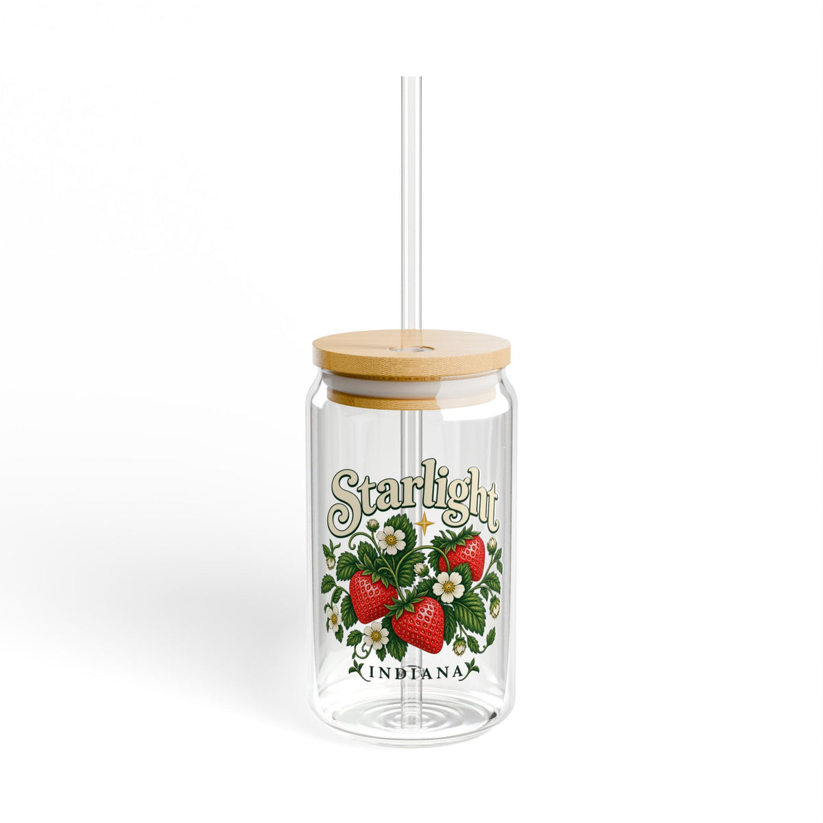 Starlight, Indiana — Strawberry Days Glass Cup
