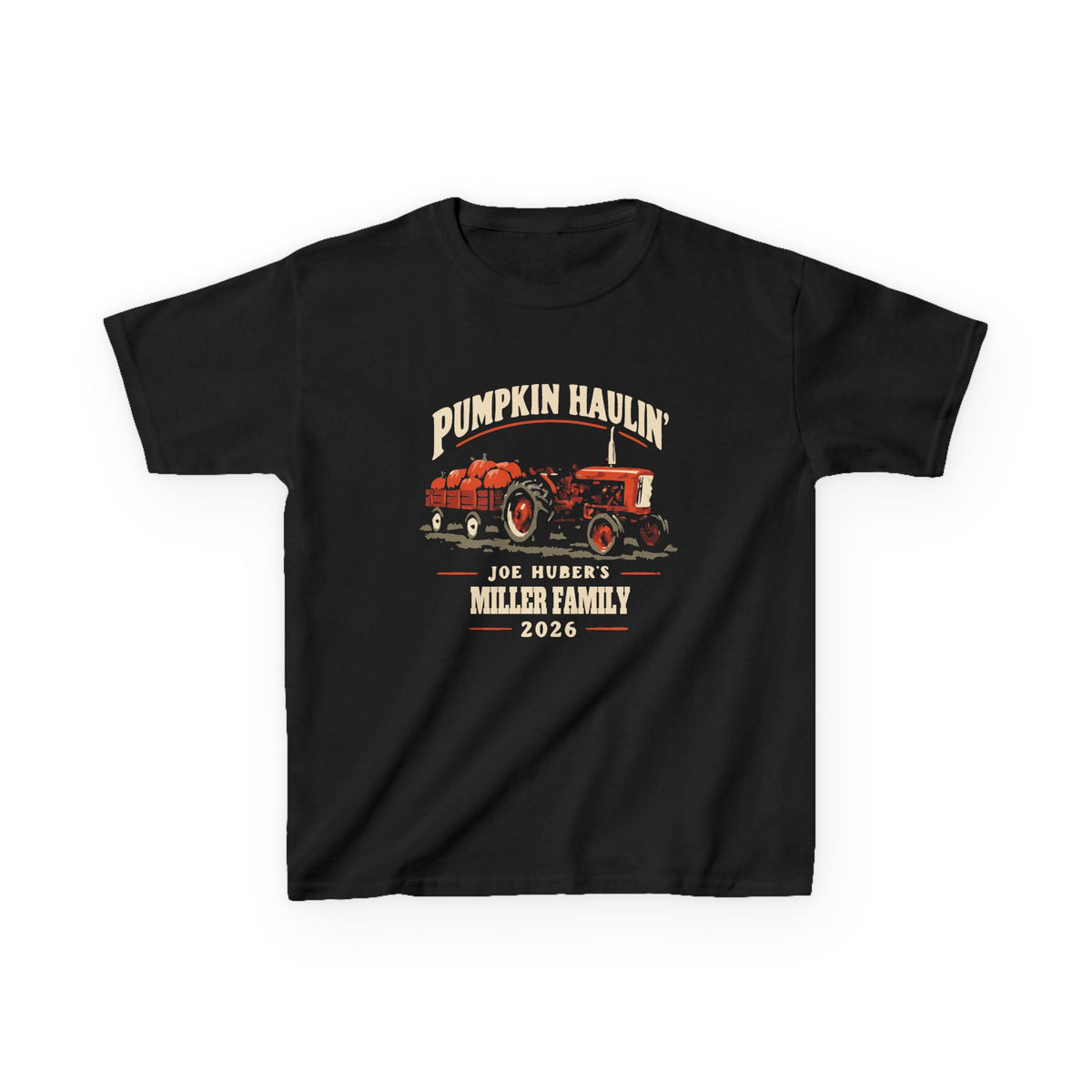 Pumpkin Haulin’ — Personalized Tractor Tee (Youth)