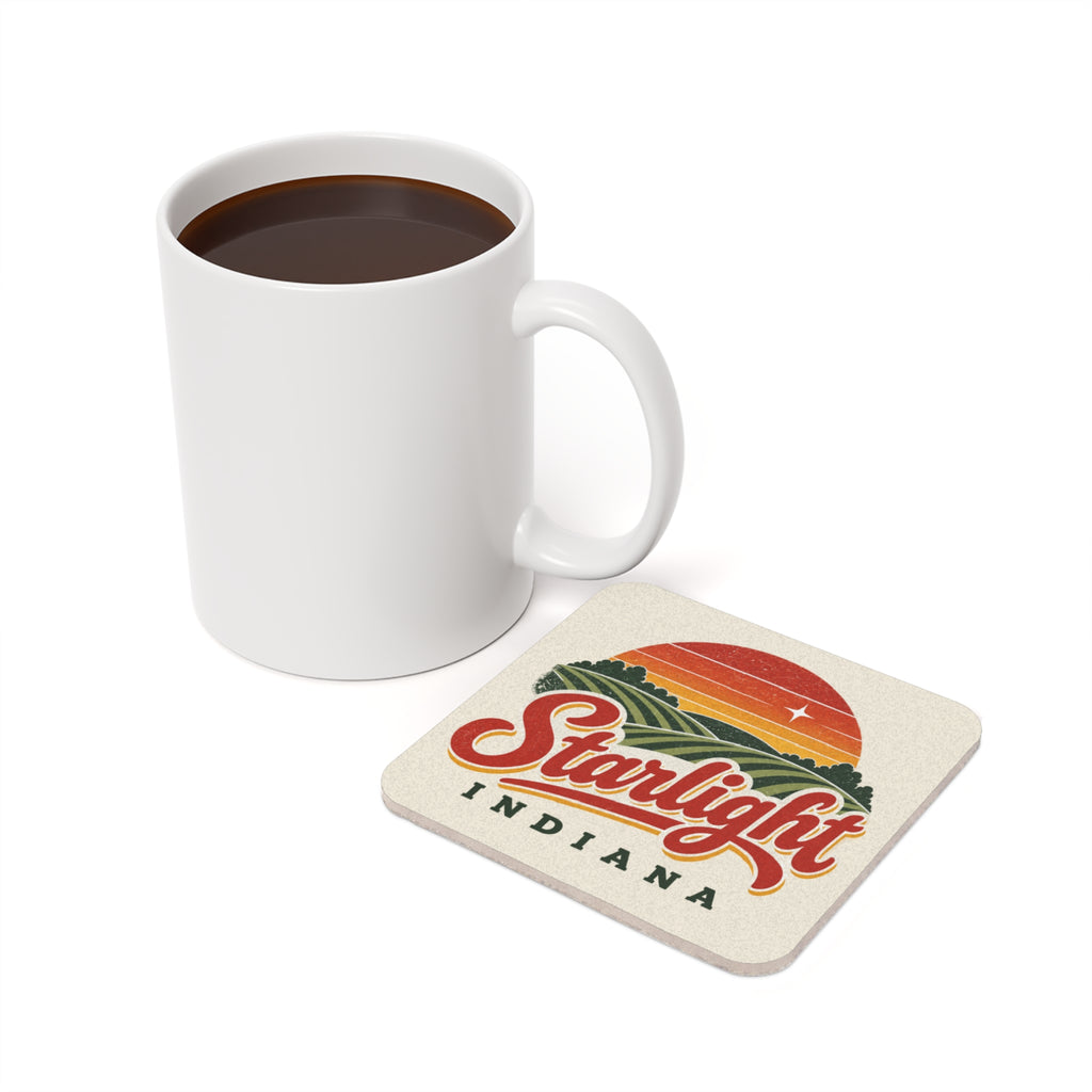 Starlight, Indiana — Retro Sunset Coaster