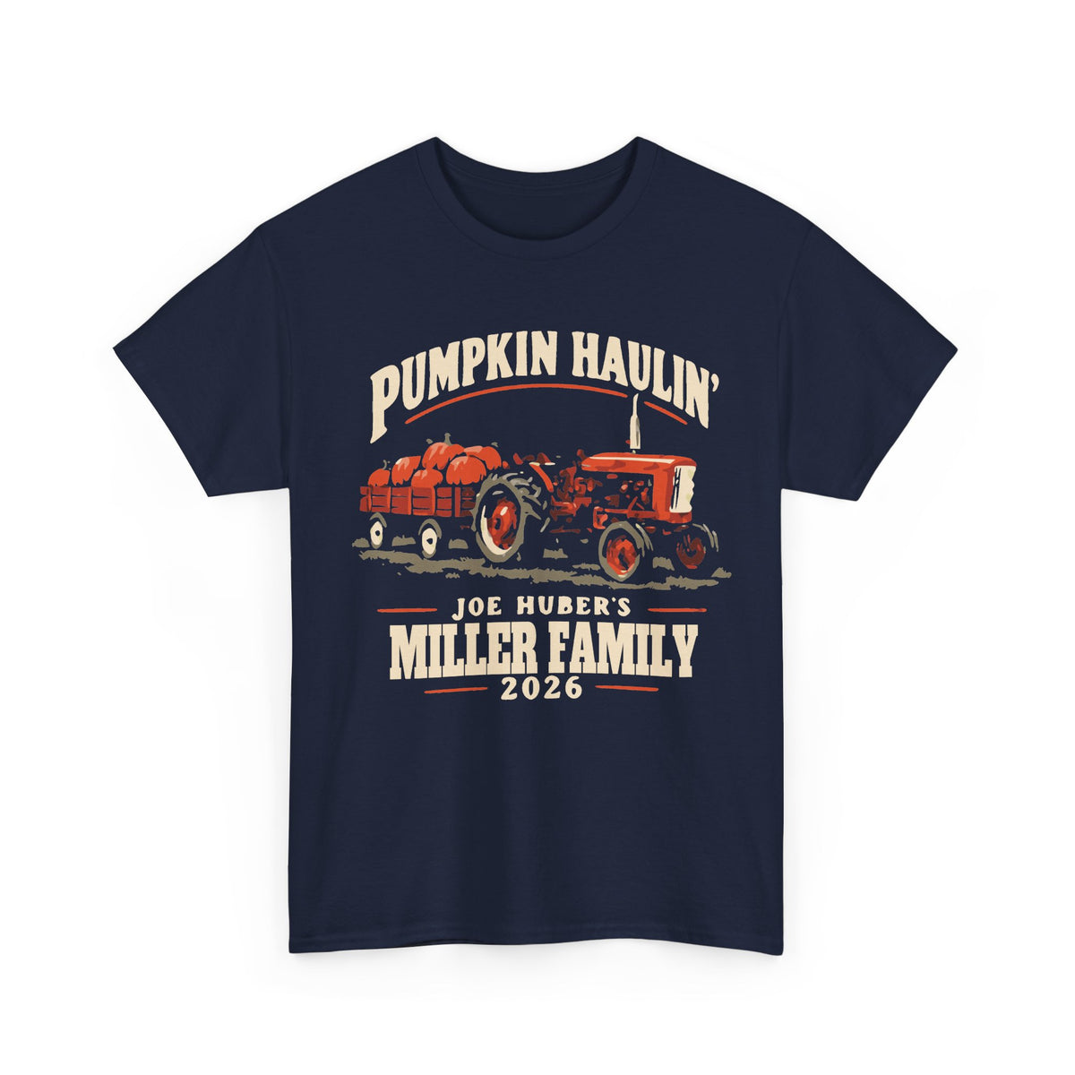 Pumpkin Haulin’ — Personalized Tractor Tee (Adult)