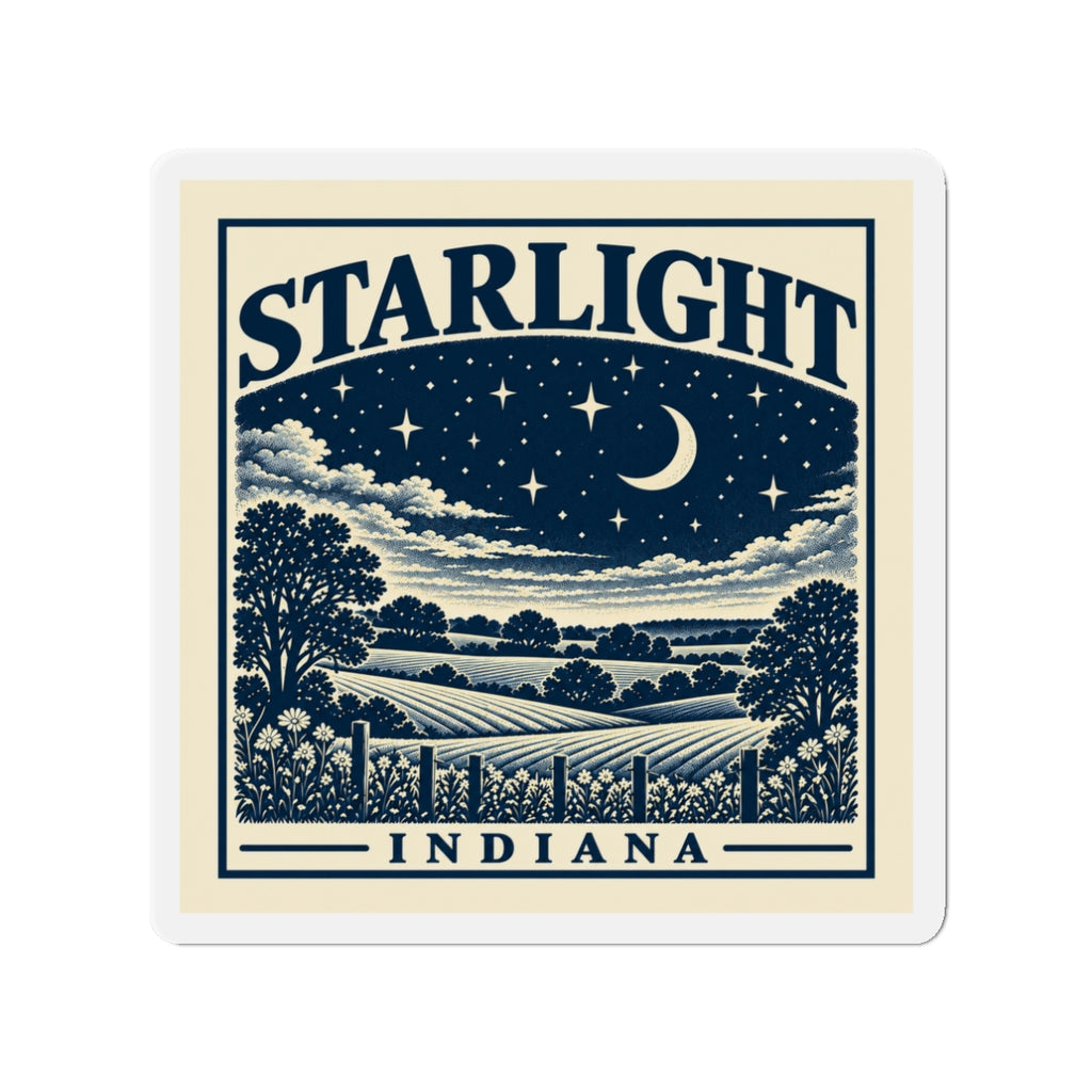 Starlight, Indiana — Nights Souvenir Magnet — product mockup