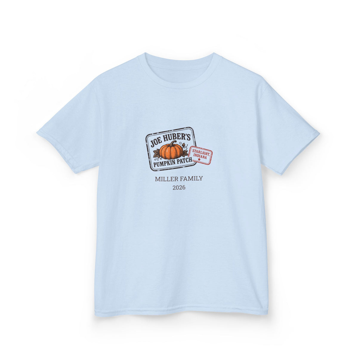 Pumpkin Patch Passport — Personalized Stamp Tee (Youth)