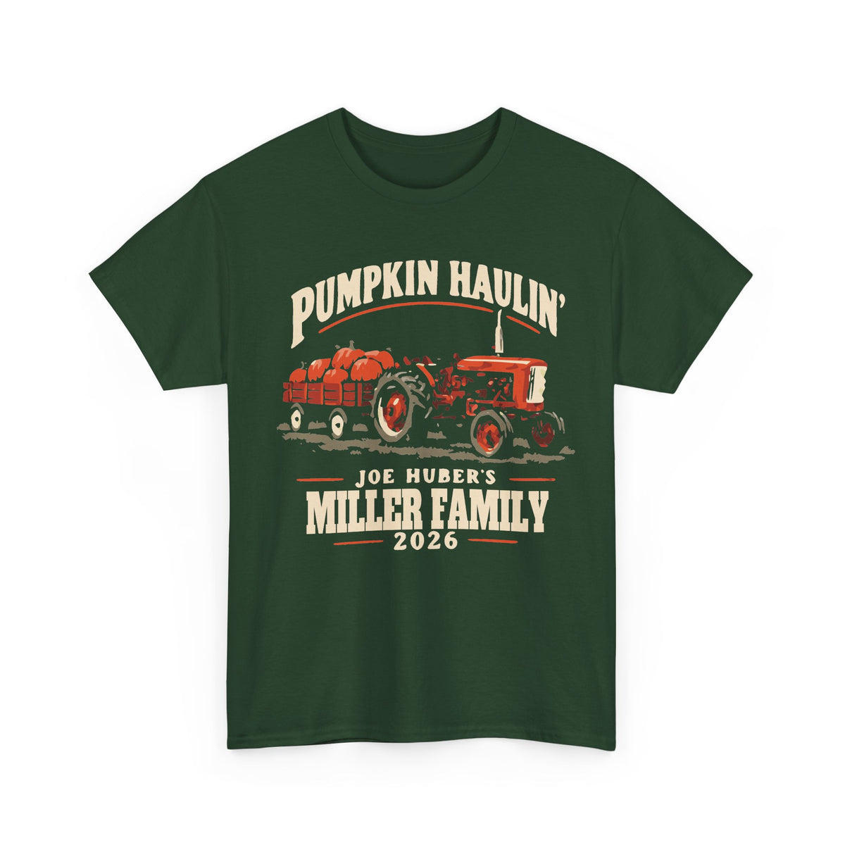Pumpkin Haulin’ — Personalized Tractor Tee (Adult)