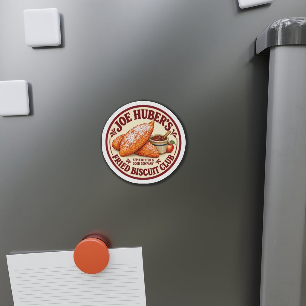 Joe Huber’s — Fried Biscuit Club Magnet — product mockup