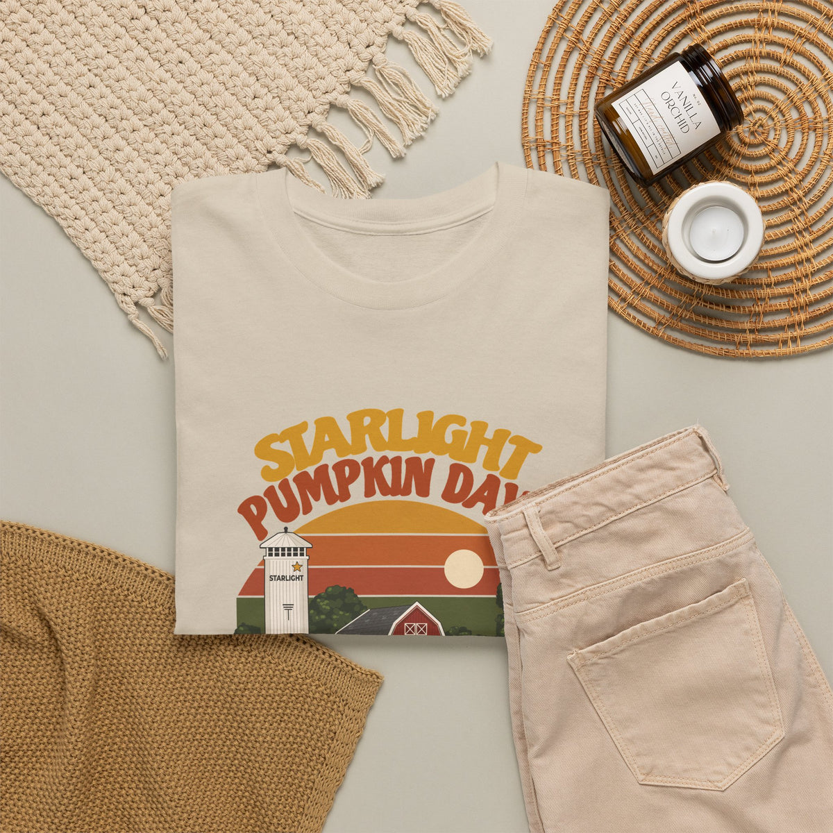 Starlight Sunset — Personalized Pumpkin Days Tee (Adult)