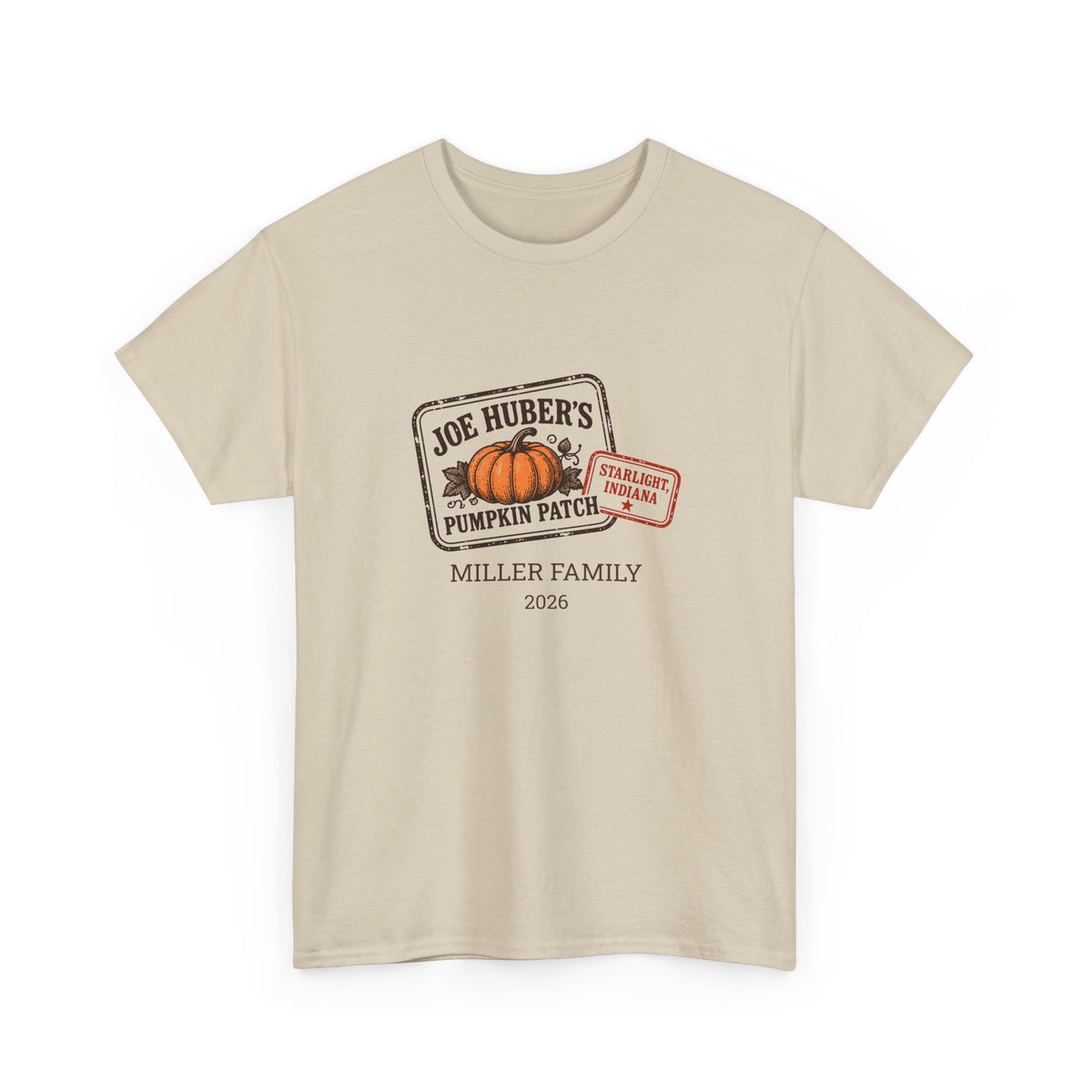 Pumpkin Patch Passport — Personalized Stamp Tee (Adult)