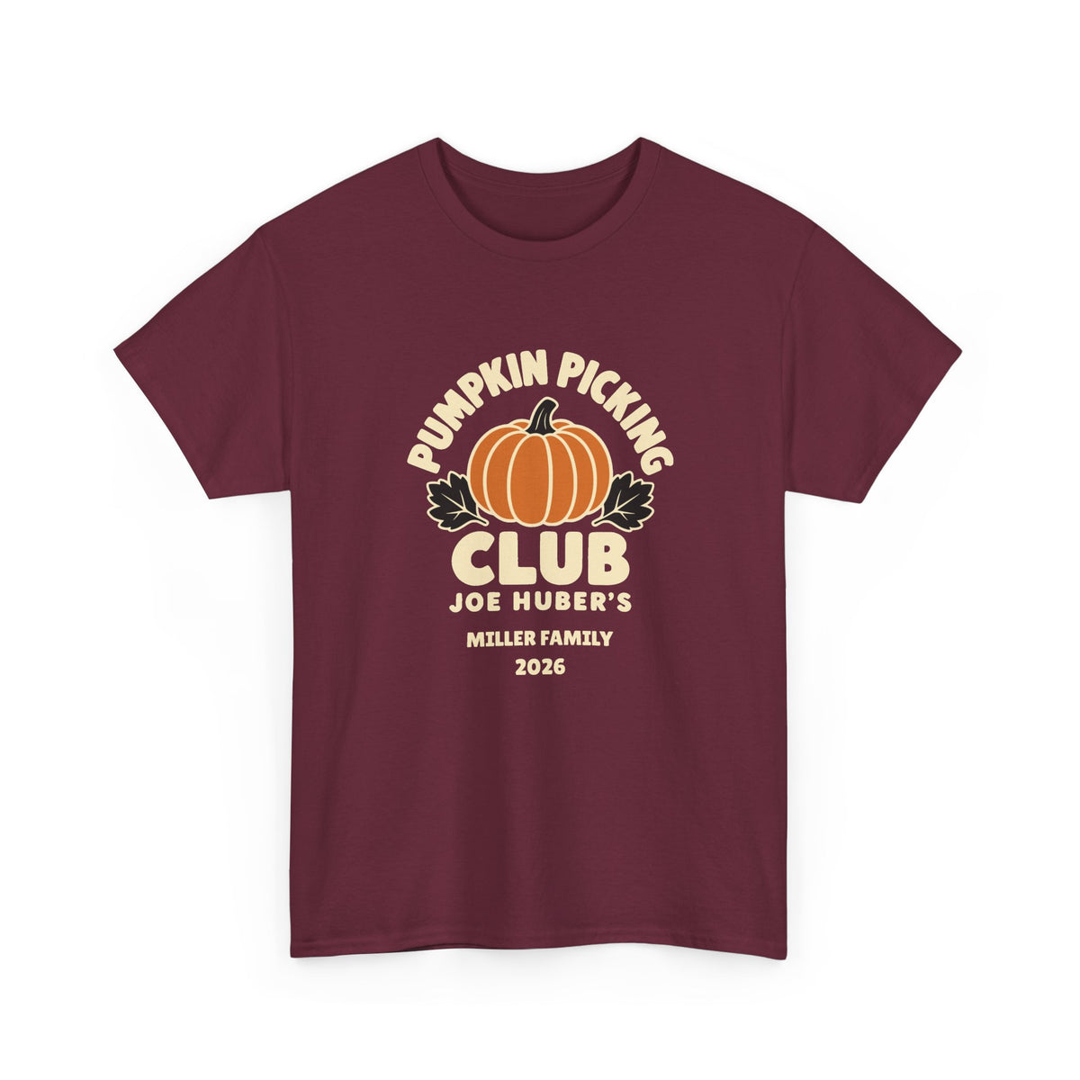 Pumpkin Picking Club — Personalized Farm Tee (Adult)